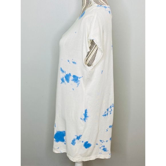 Raquel Allegra Tie Dye Tee Shirt Dress Women 0 Small Casual Luxe Festival Boho - Picture 5 of 7
